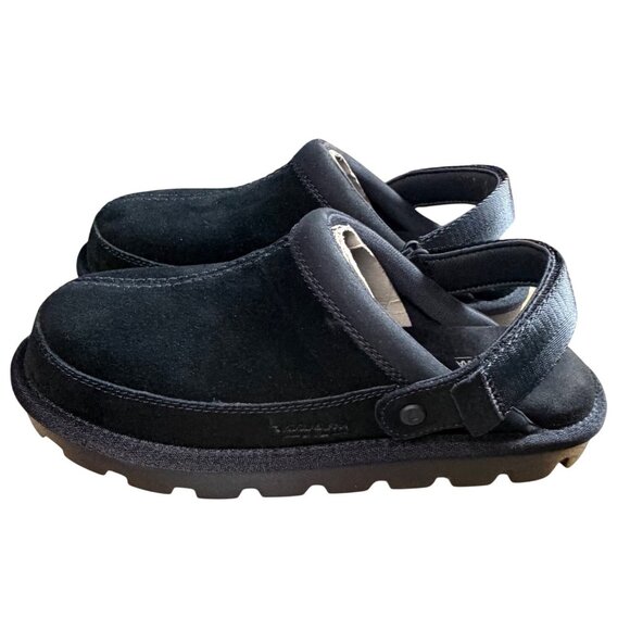 Koolaburra by UGG Tizzy Black Suede Platform Clogs Size 10 - Picture 12 of 16